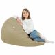 Beige Pouf Poire XL simili-cuir