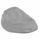 Gris clair Pouf Poire XL simili-cuir