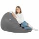 Gris Pouf Poire XL simili-cuir