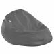 Gris Pouf Poire XL simili-cuir