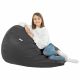 Noir Pouf Poire XL simili-cuir