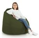 Vert foncé Pouf Poire XL nylon