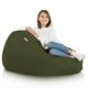 Vert foncé Pouf Poire XL nylon