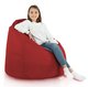 Rouge foncé Pouf Poire XL nylon