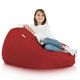 Rouge foncé Pouf Poire XL nylon