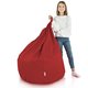 Rouge foncé Pouf Poire XL nylon