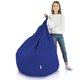 Bleu foncé Pouf Poire XL nylon