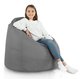 Gris Pouf Poire XL nylon