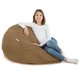 Beige Pouf Poire XL velours