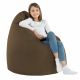 Brun Pouf Poire XL velours