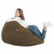 Brun Pouf Poire XL velours