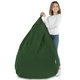 Vert foncé Pouf Poire XL velours