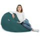 Bleu Pouf Poire XL velours