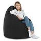 Noir Pouf Poire XL velours