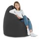 Gris Pouf Poire XL velours