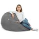 Acier Pouf Poire XL velours