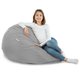 Gris clair Pouf Poire XL velours