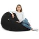 Noir Pouf Poire XL velours