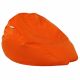 Orange Pouf Poire Enfants simili-cuir