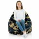 Feuilles d'or Pouf Poire Fauteuil Porto 