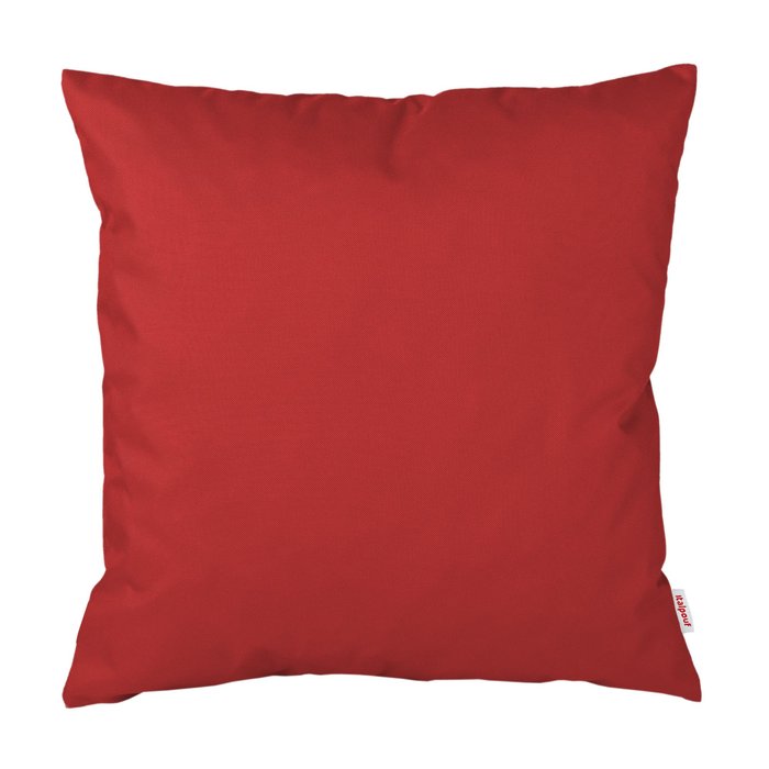 Rouge foncé Coussin Carré Extérieur nylon