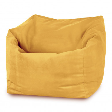 Jaune moutarde Pouf Poire Fauteuil Amalfi velours