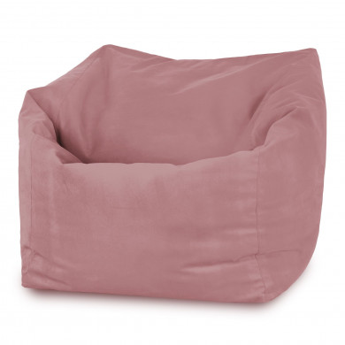 Rose poudré Pouf Poire Fauteuil Amalfi velours