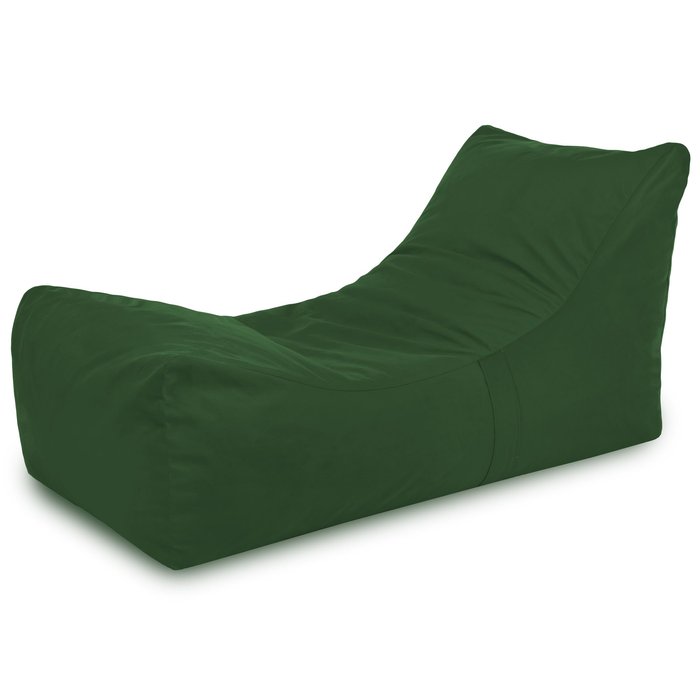 Vert foncé Pouf Poire Fauteuil Lounge Athènes velours