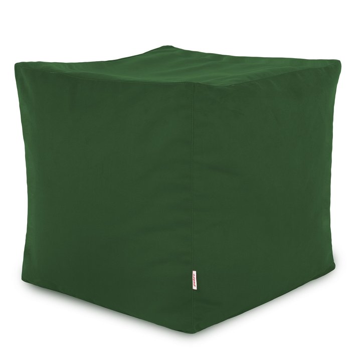 Vert foncé Pouf Cube Intérieure velours