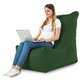 Vert foncé Pouf Poire Fauteuil Distinto Moderne velours