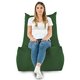 Vert foncé Pouf Poire Fauteuil Distinto Moderne velours