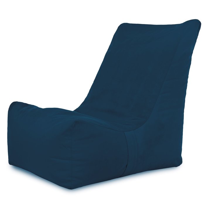 Bleu marine Pouf Poire Fauteuil Distinto Moderne velours