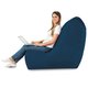 Bleu marine Pouf Poire Fauteuil Distinto Moderne velours