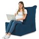 Bleu marine Pouf Poire Fauteuil Distinto Moderne velours