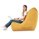 Jaune moutarde Pouf Poire Fauteuil Distinto Moderne velours