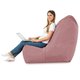 Rose poudré Pouf Poire Fauteuil Distinto Moderne velours