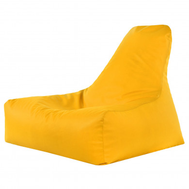 Jaune Pouf Poire Fauteuil Bali simili-cuir