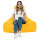 Jaune Pouf Poire Fauteuil Bali simili-cuir