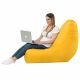 Jaune Pouf Poire Fauteuil Bali simili-cuir