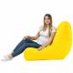 Jaune clair Pouf Poire Fauteuil Bali simili-cuir