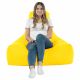 Jaune clair Pouf Poire Fauteuil Bali simili-cuir