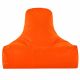 Orange Pouf Poire Fauteuil Bali simili-cuir