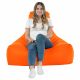 Orange Pouf Poire Fauteuil Bali simili-cuir