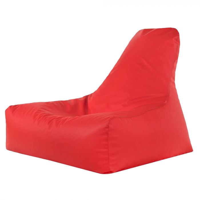 Rouge Pouf Poire Fauteuil Bali simili-cuir