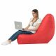 Rouge Pouf Poire Fauteuil Bali simili-cuir