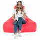 Rose Pouf Poire Fauteuil Bali simili-cuir