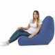 Bleu Pouf Poire Fauteuil Bali simili-cuir