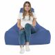 Bleu Pouf Poire Fauteuil Bali simili-cuir