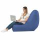 Bleu Pouf Poire Fauteuil Bali simili-cuir