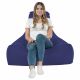 Bleu marine Pouf Poire Fauteuil Bali simili-cuir